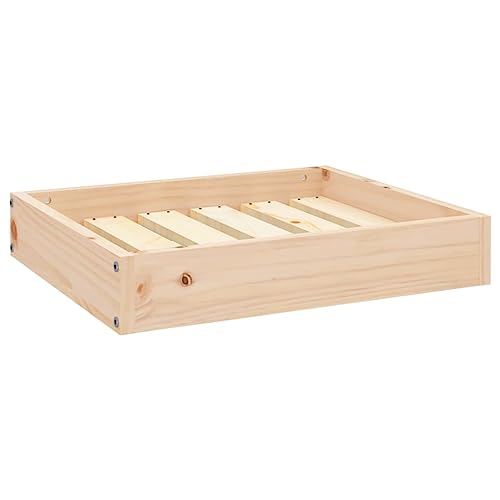 vidaXL Cama para Perros Madera Maciza de Pino 51,5x44x9 cm Mascotas Gatos