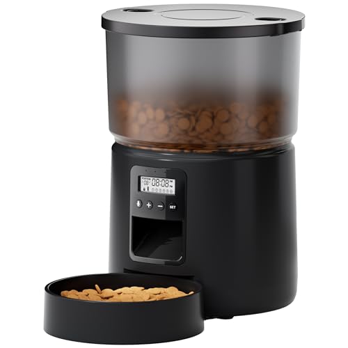 Comedero Gato Automatico - Dispensador Comida con Temporizador Programable - 1-6...