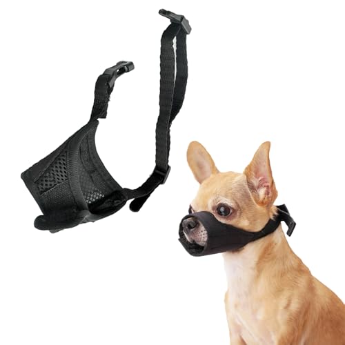 Bozal para Perros Pequeños, Bozales de Boca de Perro Transpirable Malla de...
