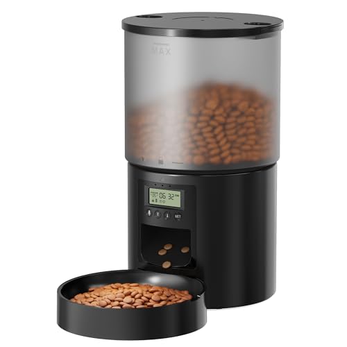 Comedero Gato Automatico: Dispensador Comida para Perro/Gato con Temporizador...