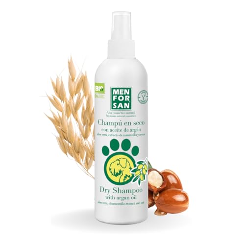 MENFORSAN Champú en seco Aceite de argán para Perros | Propiedades Nutritivas...