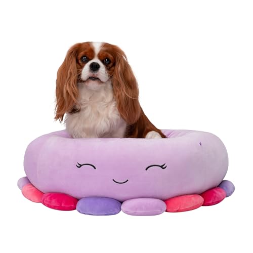 Squishmallows Cama Oficial para Mascotas Beula Octopus de 24 Pulgadas, Cama...