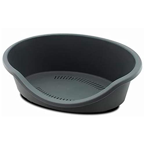 Acan Cama de plástico para Perros y Gatos, Cesta, Canasta, Cuna para Mascotas,...