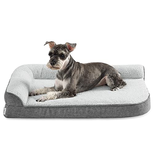 Lesure Cama Ortopédica para Perros Pequeños - 76x50.8x15cm Sofá para Perros...