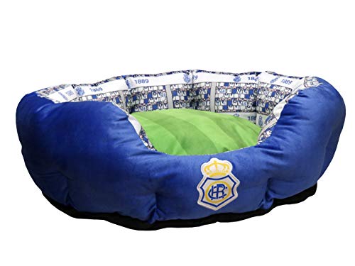 RECREATIVO DE HUELVA CF - Cama para Mascotas, Perros, Gatos, Conejos, Talla S/M,...