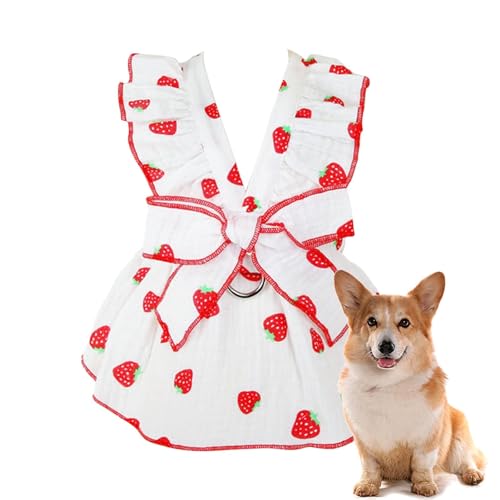 Vestido para perro pequeño, falda para mascotas, vestido de fiesta con...