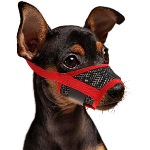 WLLHYF Bozal para perros, bozal de nailon suave, transpirable, antiladridos,...