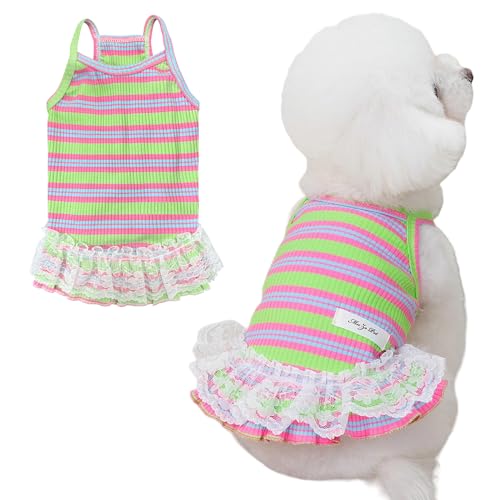 Winmany Ropa de verano para perro, cachorro, sin mangas, chaleco a rayas,...