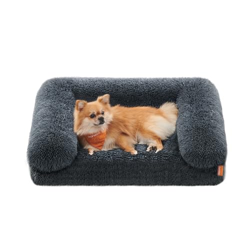 Feandrea Cama mullida para perros, sofá cama ortopédica mediana para perros en...