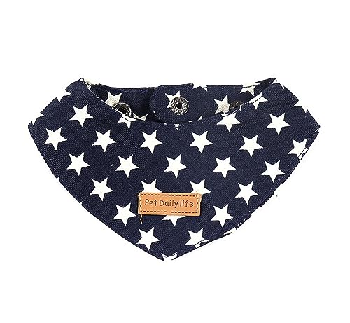 Oyccen Pañuelo Bandana de Gato con Patrón de Estrella Triángulo Bufanda de...