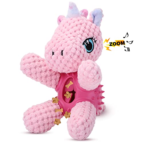 4 en 1 juguete para perros de peluche con dispensador de golosinas para...