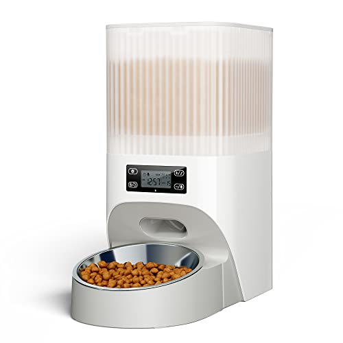 Faroro 4L Comedero Gato Automatico, Dispensador Comida Perros y Gatos con...