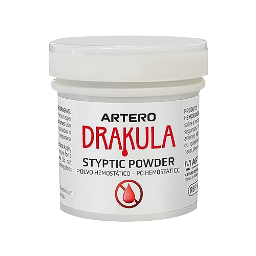 Artero Drakula. Polvo Hemostático para Cortar Hemorragias en el Corte de Uñas...