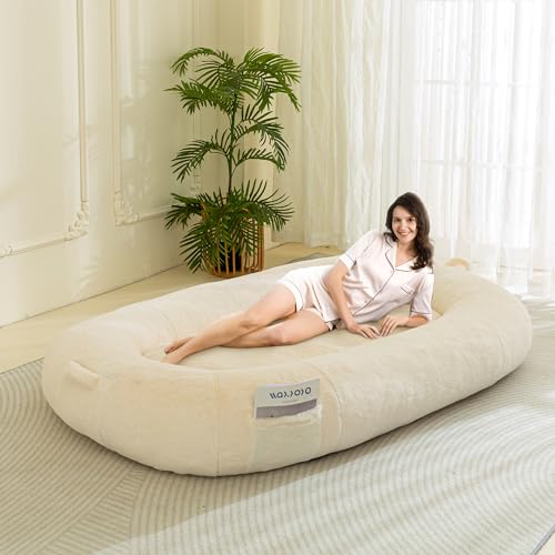 MAXYOYO Cama Tipo puf para Perros Humanos, 172 x 98 x 30 cm Cama Gigante para...