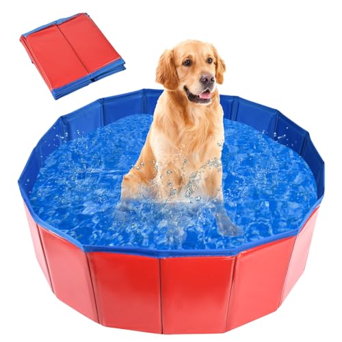 MAIROX Piscina Perros y Gatos, Piscina para Mascotas, Bañeras para Perro,...