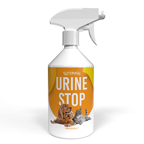 Petsly Spray Repelente Gatos y Perros Anti Orines + Elimina Malos Olores, 500ml...