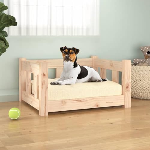 BaraSh Cama para Perros Madera Maciza de Pino Sofa para Perro 55,5x45,5x28 cm...