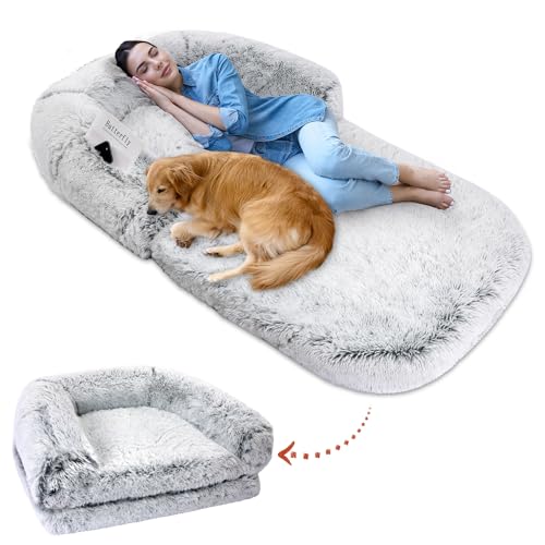 Diegimr Cama de Perros para Humanos, 180x115x25cm Cama de Perros para Humanos...