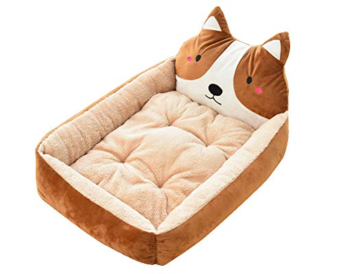 Cama de Perrera Dibujos Animados Almohada Rectángulo para Mascotas Cómodo...