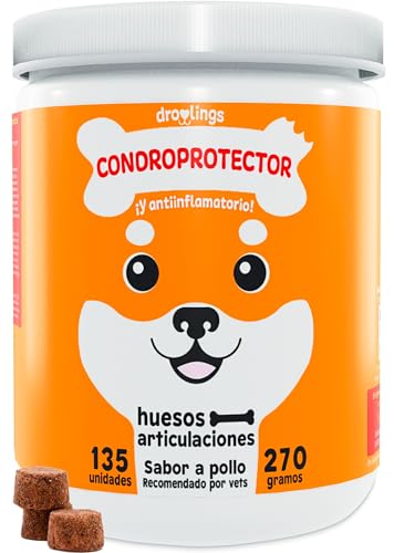 Droolings Condroprotector Perros y Antiinflamatorio con 135 masticables Vet...