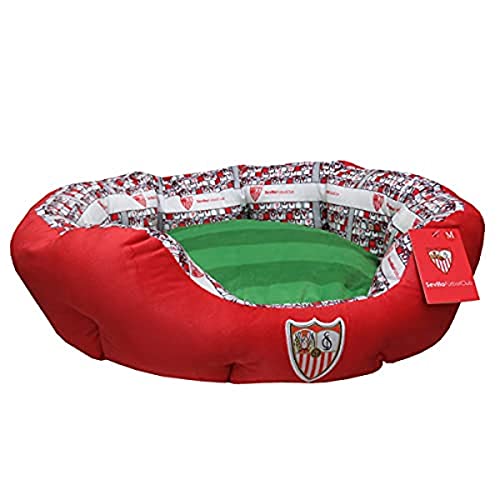 Sevilla CF - Cama para Mascotas, Perros, Gatos, Conejos, Talla L, 3 Tamaños...