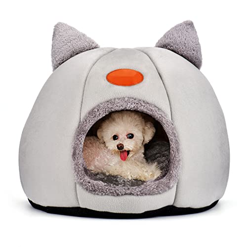 Camas para gatos, naturalmente lavable, cubo moderno, cueva para gatos y perros...