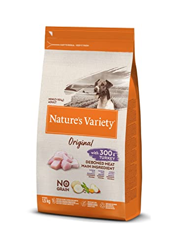 Nature's Variety Original No Grain, Pienso para Perros Adultos Pequeños, Sin...