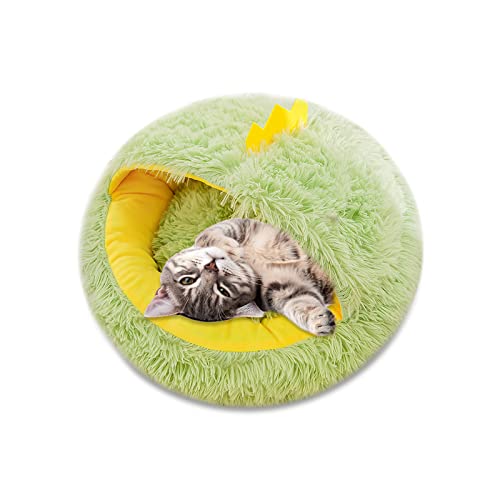 Galatée Cama Cueva para Mascotas, Nido De Gato con Cojín Interior Extraíble y...