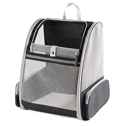Mochila Portador para Mascotas Perro Gatos - Bolsa Transporte de Malla Plegable...