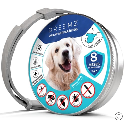 DREEMZ ® Collar Antiparasitario Perros-Collar Antipulgas-Collar contra pulgas,...