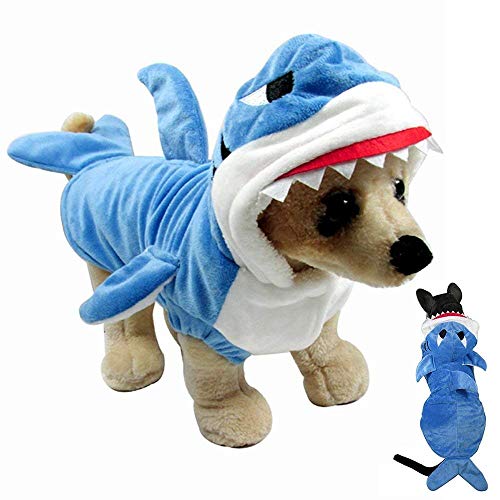 Gimilife Divertido disfraz de tiburón para mascotas, Halloween, Navidad,...