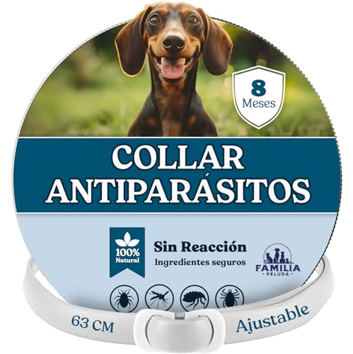 Collar Antipulgas Perros - Collar Antiparasitario Perros pequeños y Grande -...