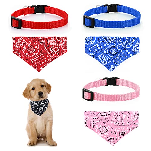 Molain 4 Collares para Gatos con Lazo Bohemio extraíble, Bandana Collares para...