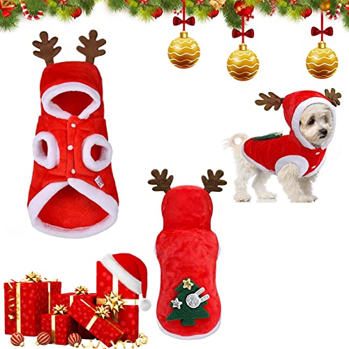 Ropa Perros Navidad,Disfraz de Navidad para Perros,Disfraz Gato de Navidad,para...