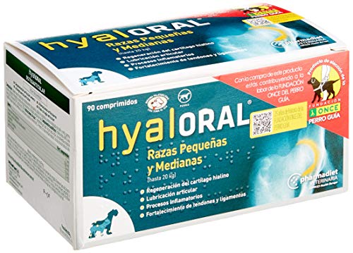 Farmadiet Hyaloral Razas Pequenas y Medias Blísters con 90 Comprimidos