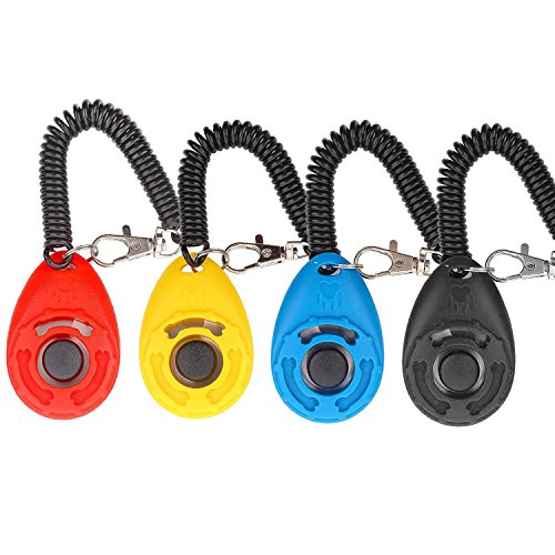 Clicker Perros,[4 Piezas] Diyife Clicker perro Adiestramiento,Dog Clicker...