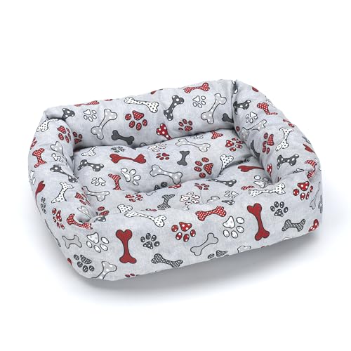 Cama para Perros Cuna Perros Suave y Cómoda, Lavable, Ideal para Descanso y...