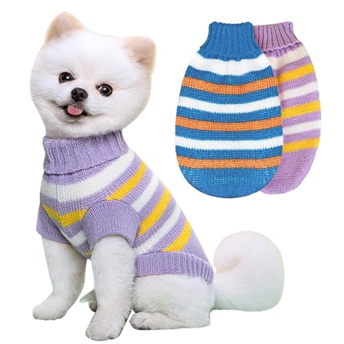 KASESSS 2 Piezas Jersey Perro Pequeño, Suéter para Perros Pequeños, Ropa para...