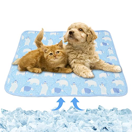 GLAITC Esterilla de Enfriamiento para Mascotas, 55x70cm Estera de Enfriamiento...