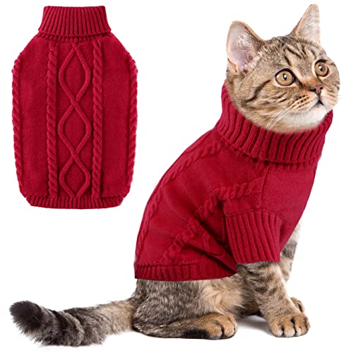 Jersey de lana para perros, jersey para mascotas, para invierno, ropa de cuello...