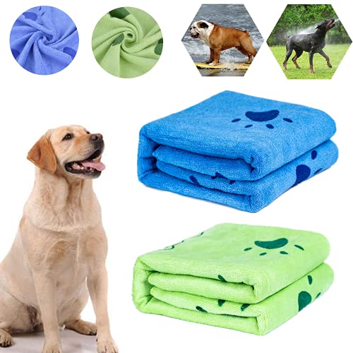 Toallas Baño Perros, 2Pcs Toallas de Baño para Perros, Toallas de Microfibra...