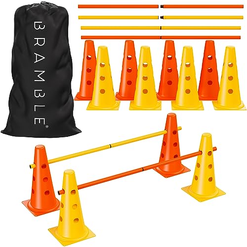 MATANA 18 Pcs Vallas de Obstáculos de Entrenamiento de Coordinación Ajustable...