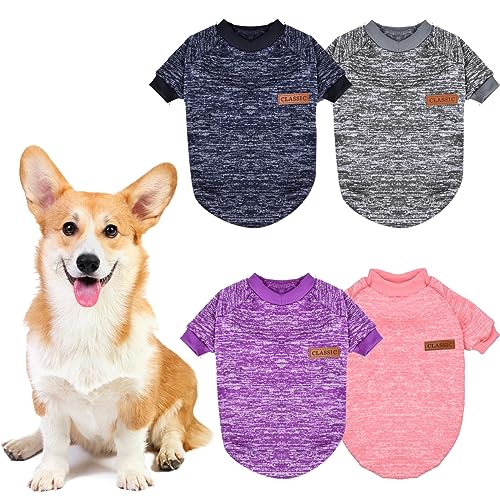 Wisebom Suéter para Perros para Mascotas 4PCS Suéteres para Perros Medianos...