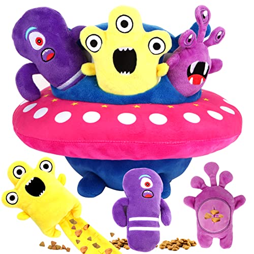 CUUOOT Juguetes para Perros Snuffle Toys Crinkly Squeaky Juguetes interactivos...