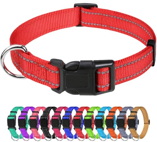 TagME Collar Perro Ajustable,Collar Nylon Reflectante,para Caminar Correr...