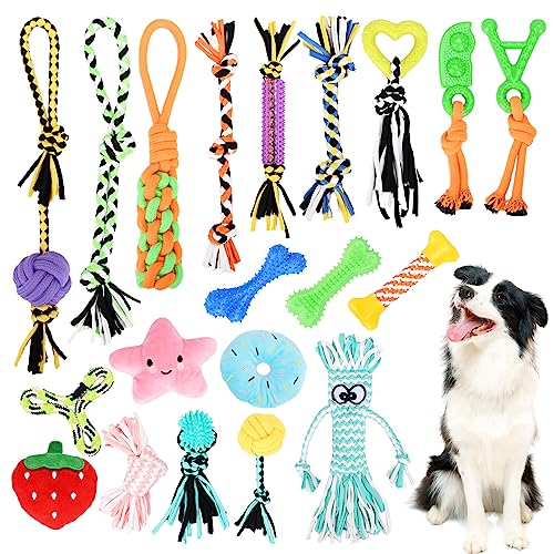 TAVADA Juguetes para Perros,20 Piezas Juguete para Morder para Perro,Juego de...