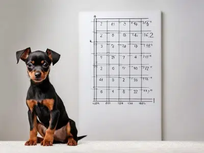 guía y tabla de crecimiento del pinscher miniatura