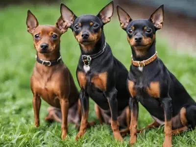 pinscher miniatura socializando