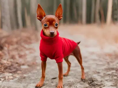 mini pincher rojo ciervo