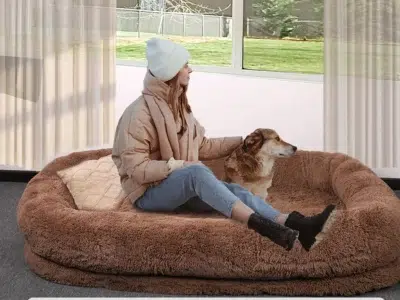 cama para perros y humanos
